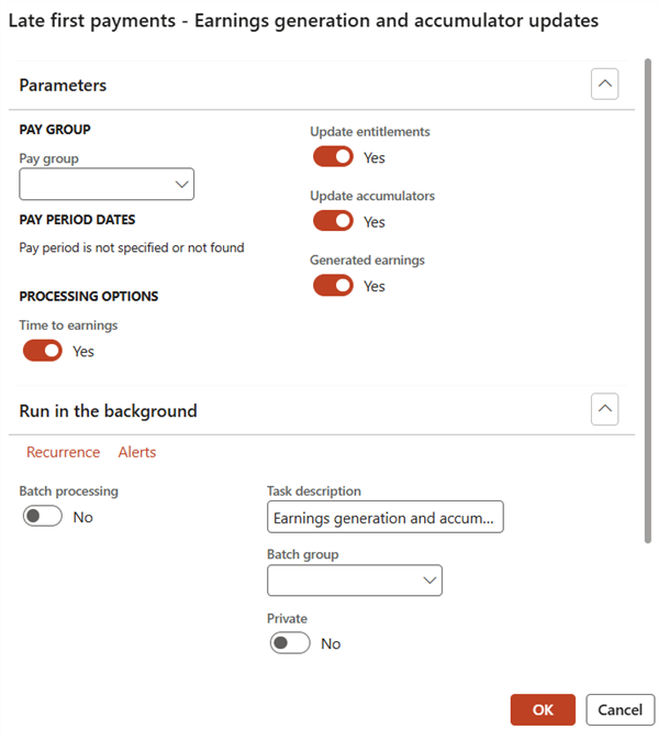 Late First Payments - Earnings Generation and Accumulator Updates